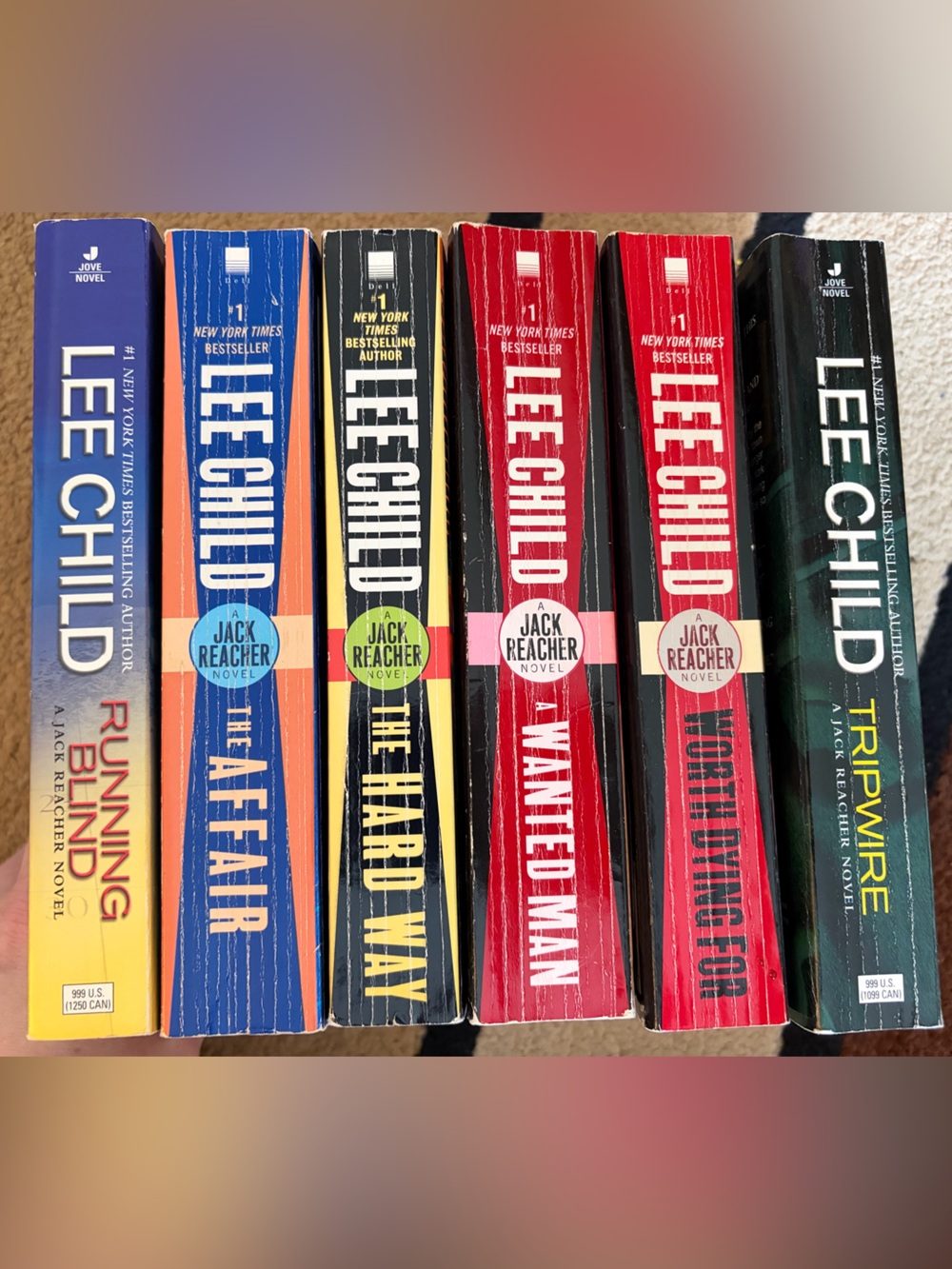Bundle of 6 Lee Child novels (Jack Reacher series)